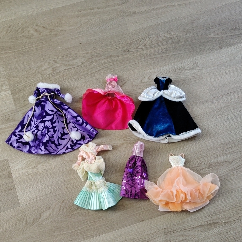 Assorted Barbie Doll Party Ball Gown Dresses Lot Y2K Barbiecore KidsPlay